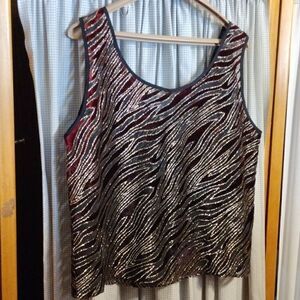 Semi sheer tank top